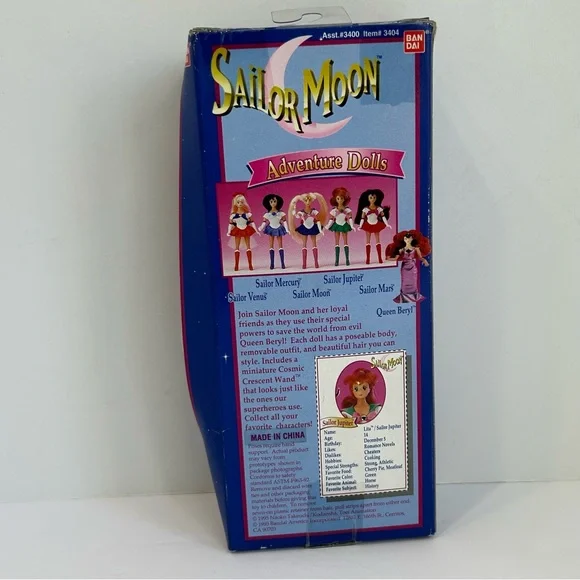 🆕 1995 Sailor Moon Jupiter 6” Adventure Doll